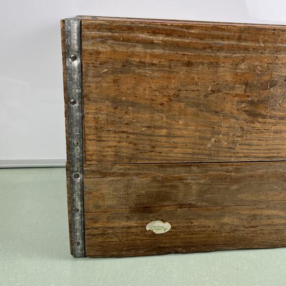 Vintage Pepsi Cola Advertising Wooden Wood Crate A Nickel Drink Worth A Dime - Picture 10 of 15